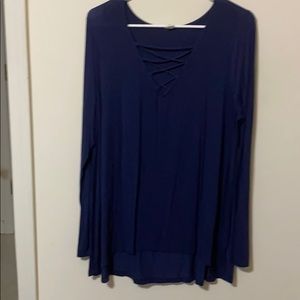 Criss cross tunic
